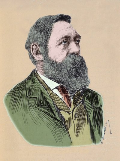 Portret Fryderyka Engelsa (1820 - 1895) niemieckiego filozofa i teoretyka socjalizmu. autorstwa Unknown artist