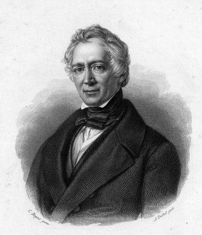 Portret Friedricha Ludwiga von Raumera, niemieckiego historyka (1781-1873). autorstwa Unknown artist