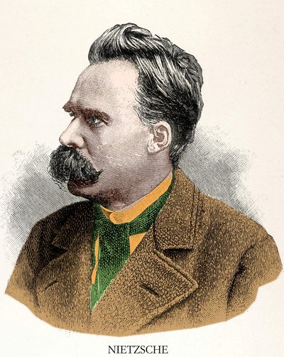 Portret Fryderyka Nietzschego (1844 - 1900). autorstwa Unknown artist