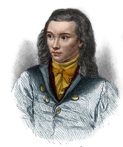 Portret Friedricha von Hardenberga, dit Novalis (1772-1801), niemieckiego poety ruchu romantycznego. autorstwa Unknown artist