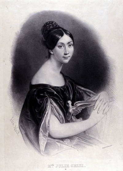 Portret GRISI Giulii (Julie) (1811-1869) Włoski sopran. autorstwa Unknown artist