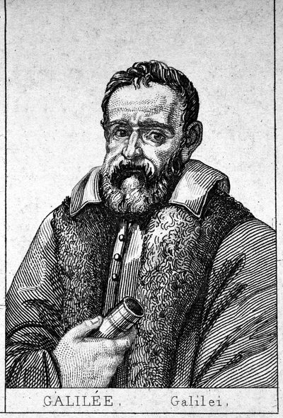 Portret Galileo Galilei dit Galilee (1564-1642). autorstwa Unknown artist