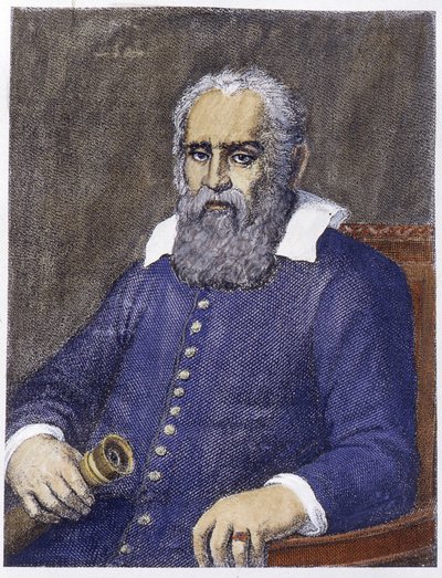 Portret Galileusza Galileo Galileusza (1564-1642). autorstwa Unknown artist