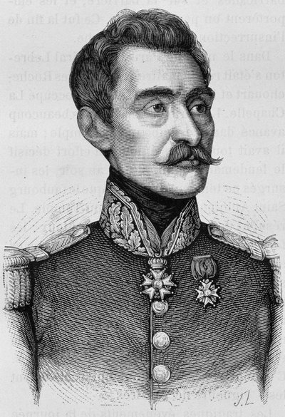 Portret generała Brei. Rycina z końca XIX wieku w „Histoire de France” H. Martina. autorstwa Unknown artist