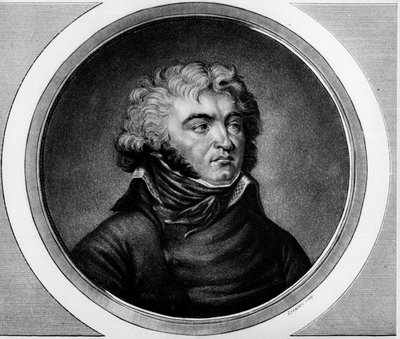 Portret generała Jeana Baptiste Klebera (1753-1800). Grawer w „”Kompletny zbiór obrazów historycznych rewolucji francuskiej, w trzech tomach.””” 1804. autorstwa Unknown artist