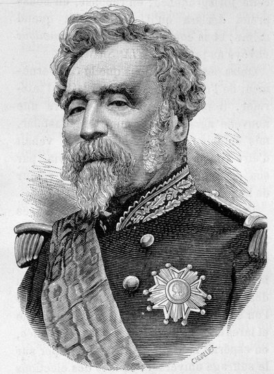 Portret generała de la Motterouge. Rycina z końca XIX wieku w „Histoire de France” H. Martina. autorstwa Unknown artist