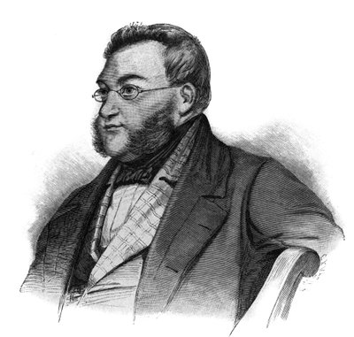 Portret Georga von Vincke, pruskiego polityka - Georga von Vincke (1811-1875), administratora, polityka i pruskiego ziemianina - rycina koniec XIX wieku autorstwa Unknown artist