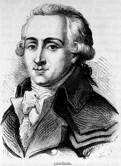 Portret Georgesa Couthona (1755-1794), francuskiego polityka. autorstwa Unknown artist
