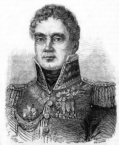 Portret Georgesa Moutona, hrabiego Lobau (1770-1838), marszałka Francji. autorstwa Unknown artist