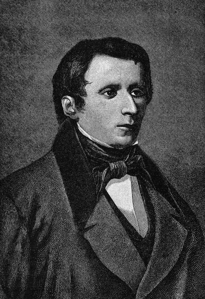 Portret Giacomo Leopardi (1798-1837), włoskiego pisarza. autorstwa Unknown artist