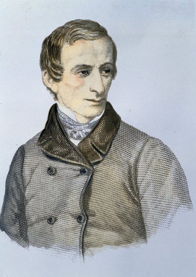 Portret Giacomo Leopardi (1798 - 1837) autorstwa Unknown artist