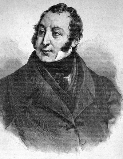 Portret Gioacchino Rossiniego (1792-1868) - w „”Współczesnych””, b.d. koniec XIX wieku. autorstwa Unknown artist