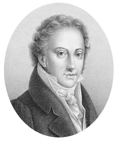 Portret Gioacchino Rossiniego (1792-1868) Włoski kompozytor. autorstwa Unknown artist