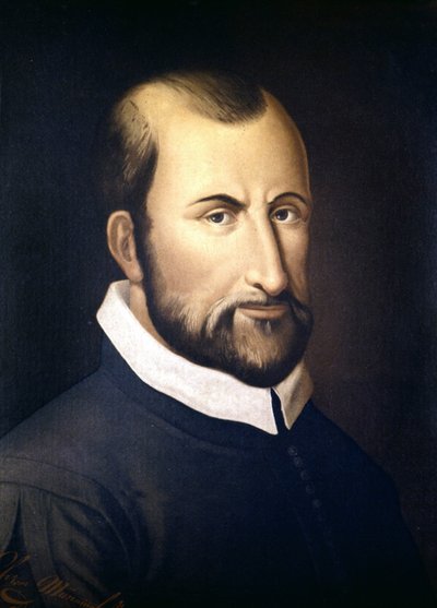 Portret Giovanniego Pierluigiego Da Palestrina (1525 - 1594), włoskiego kompozytora, Konserwatorium w Mediolanie autorstwa Unknown artist