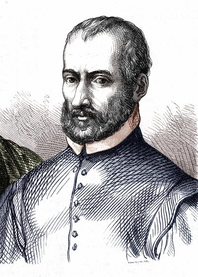 Portret Giovanniego Pierluigiego da Palestrina (1525 - 1594), włoskiego kompozytora autorstwa Unknown artist