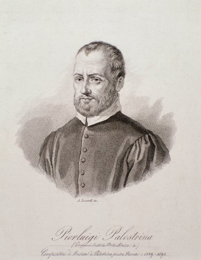 Portret Giovanniego Pierluigiego da Palestrina (rycina autorstwa Unknown artist