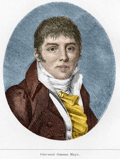 Portret Giovanniego Simone Mayra (Johann Simon Mayr), włoskiego kompozytora (1763-1845) autorstwa Unknown artist