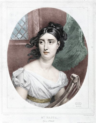 Portret makaronu Giuditta (1797-1865) autorstwa Unknown artist