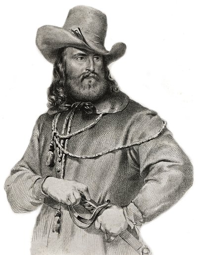 Portret Giuseppe Garibaldiego (1807-1882), generała, włoskiego patrioty i przywódcy autorstwa Unknown artist