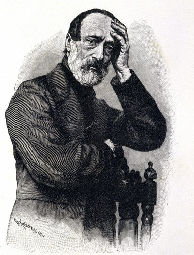 Portret Giuseppe Mazziniego (1805 - 1872), włoskiego patrioty i rewolucjonisty autorstwa Unknown artist