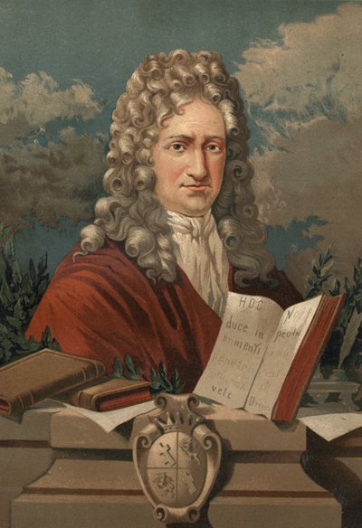 Portret Gottfrieda Wilhelma Leibniza (1646-1716) z „Nauka i jej ludzie” Louisa Figuiera. Barcelona 1881 autorstwa Unknown artist