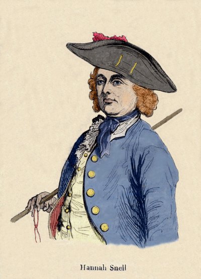 Portret kobiety-żołnierza Hannah Snell (1723-1792), Anglika, który przyjął rolę mężczyzny, aby zostać żołnierzem. autorstwa Unknown artist