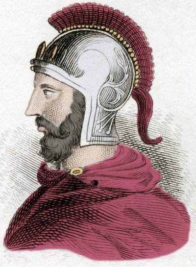 Portret Hannibala lub Annibala Barki (ok. 247-183 pne), kartagińskiego generała i męża stanu. autorstwa Unknown artist
