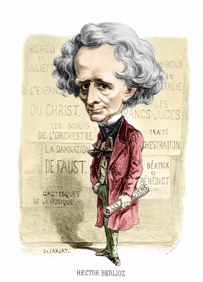 Portret Hectora Berlioza autorstwa Carjata. sd. koniec XIX wieku. autorstwa Unknown artist