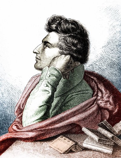 Portret Heinricha Heinego (1797 - 1856), niemieckiego poety lirycznego i publicysty autorstwa Unknown artist