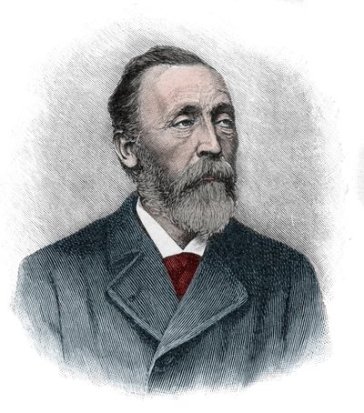 Portret Heinricha von Stephana (1831-1897), generalnego dyrektora poczty Cesarstwa Niemieckiego, który zreorganizował niemiecką pocztę autorstwa Unknown artist