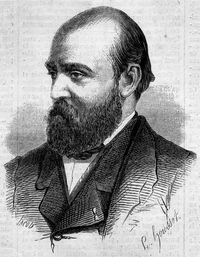Portret Henryka Murgera (1822-1861), francuskiego pisarza. Grawer w „”Le Monde Illustré””n¡199 z 2 lutego 1861. autorstwa Unknown artist