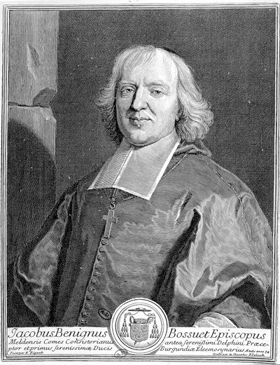 Portret Jacques-Benigne (Jacques Benigne) Bossuet (1627-1704). autorstwa Unknown artist