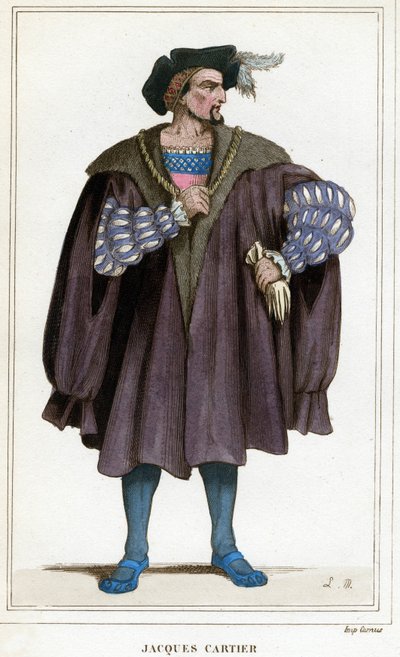 Portret Jacquesa Cartiera (1491 - 1557). autorstwa Unknown artist