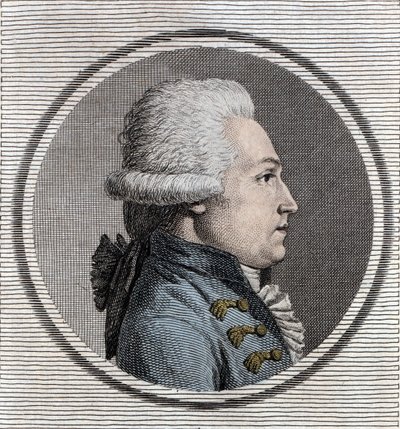 Portret Jean-Xavier (Jean Xavier) Gabinet Pusy (1750-1806) inżynier wojskowy i francuski polityk. autorstwa Unknown artist