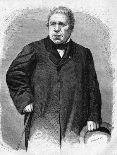 Portret Jean Auguste Dominique Ingres (1780-1867). Malarz francuski. autorstwa Unknown artist
