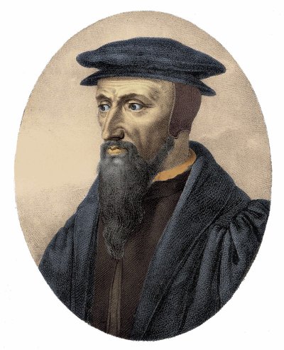Portret Jana Kalwina (1509 - 1564) - grawer autorstwa Unknown artist