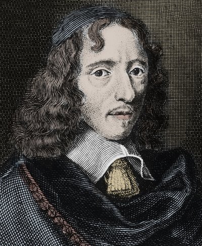 Portret Jeana Chapelaina (1595-1674), francuskiego poety - Grawerowanie - Jean Chapelaina (1595-1674) francuskiego poety i krytyka literackiego - Grawerowanie autorstwa Unknown artist