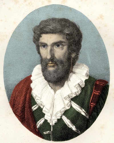 Portret Jeana Goujona (1510 - v. 1566) francuskiego rzeźbiarza, projektanta i architekta. autorstwa Unknown artist