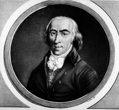 Portret Jean Marie Rolanda de la Platiere (1734-1793), francuskiego ministra. Grawer w „”Kompletny zbiór obrazów historycznych rewolucji francuskiej, w trzech tomach.””” 1804. autorstwa Unknown artist
