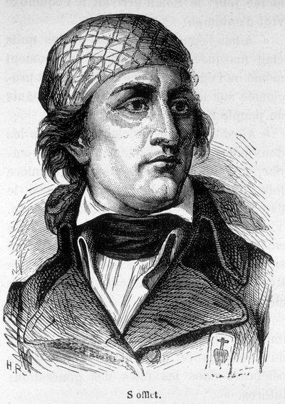 Portret Jeana Nicolasa Stoffleta (1753-1796), aktora buntu wandejskiego. autorstwa Unknown artist