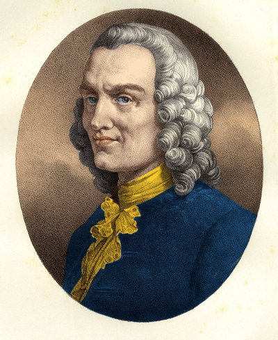 Portret Jean-Philippe (Jean-Philippe) Rameau (1683-1764) autorstwa Unknown artist
