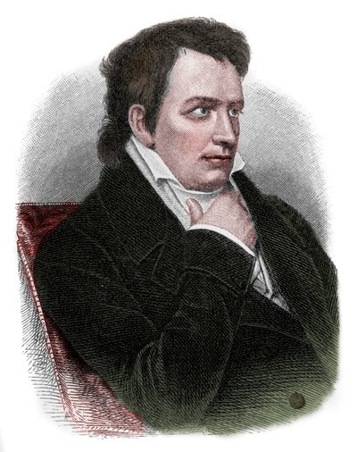 Portret Johanna Ludwiga Tiecka (1773-1853), niemieckiego poety, tłumacza, wydawcy, powieściopisarza i krytyka ruchu romantycznego. autorstwa Unknown artist