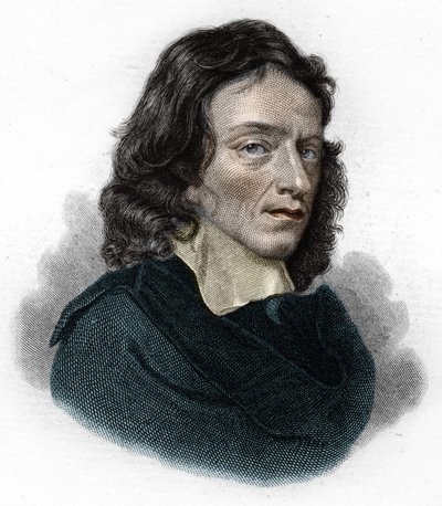 Portret Johna Miltona, angielskiego poety i eseisty (1608-1674) autorstwa Unknown artist
