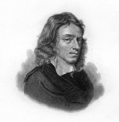 Portret Johna Miltona, angielskiego poety i eseisty (1608-1674) autorstwa Unknown artist