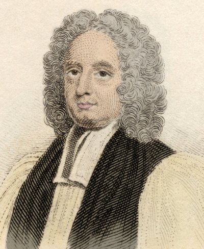 Portret Jana Pottera (ok. 1674-1747), angielskiego duchownego i archaicznego z Cantorbery. Rycina XIX wieku. autorstwa Unknown artist