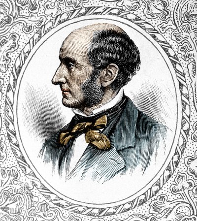 Portret Johna Stuarta Milla. brytyjski filozof i ekonomista 1806-1873 autorstwa Unknown artist