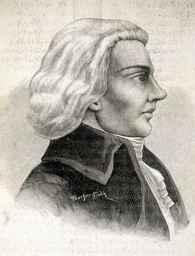 Portret Julien-Louis Geoffroy, krytyk (1743 - 1814) - w „Les Contemporains””, b.d. koniec XIX wieku. autorstwa Unknown artist