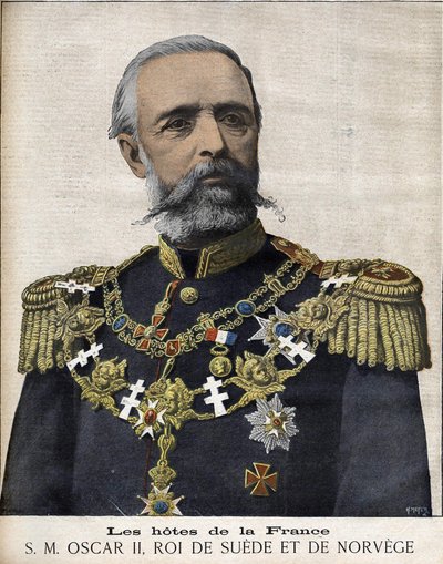 Portret króla Oscara II. Król Szwecji i Norwegii. 1829-1907. autorstwa Unknown artist