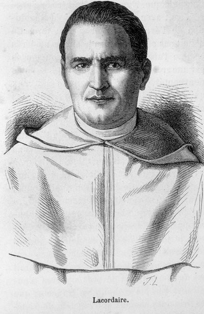 Portret Lacordaire, francuskiego księdza i dominikanina (1802 - 1861). autorstwa Unknown artist