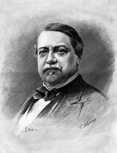 Portret Leona Saya (1826-1896), francuskiego polityka, ekonomisty. autorstwa Unknown artist